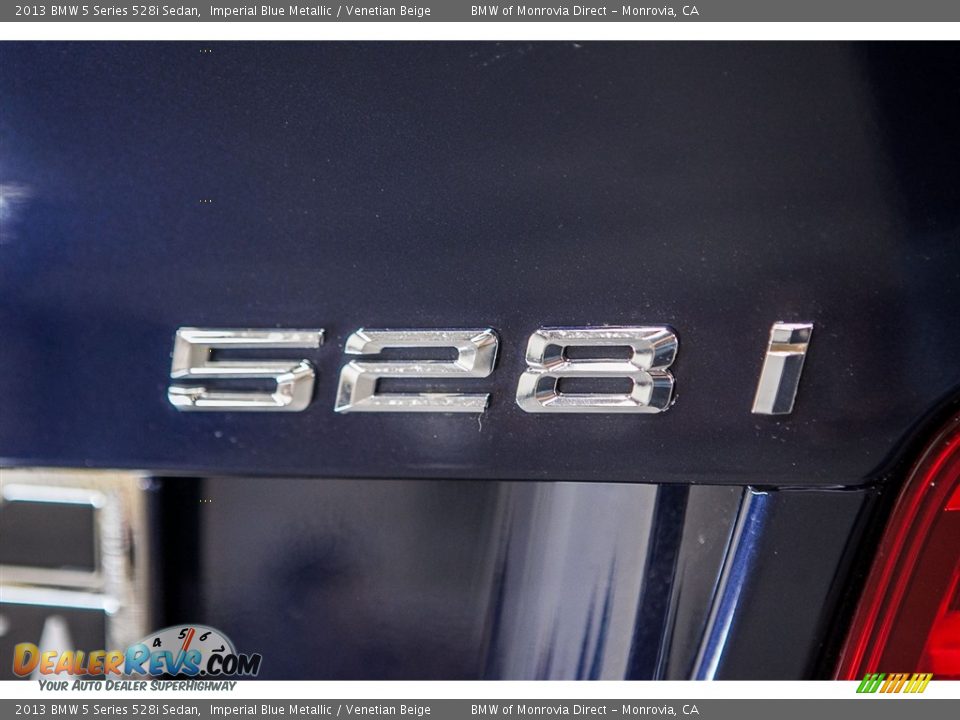 2013 BMW 5 Series 528i Sedan Imperial Blue Metallic / Venetian Beige Photo #7