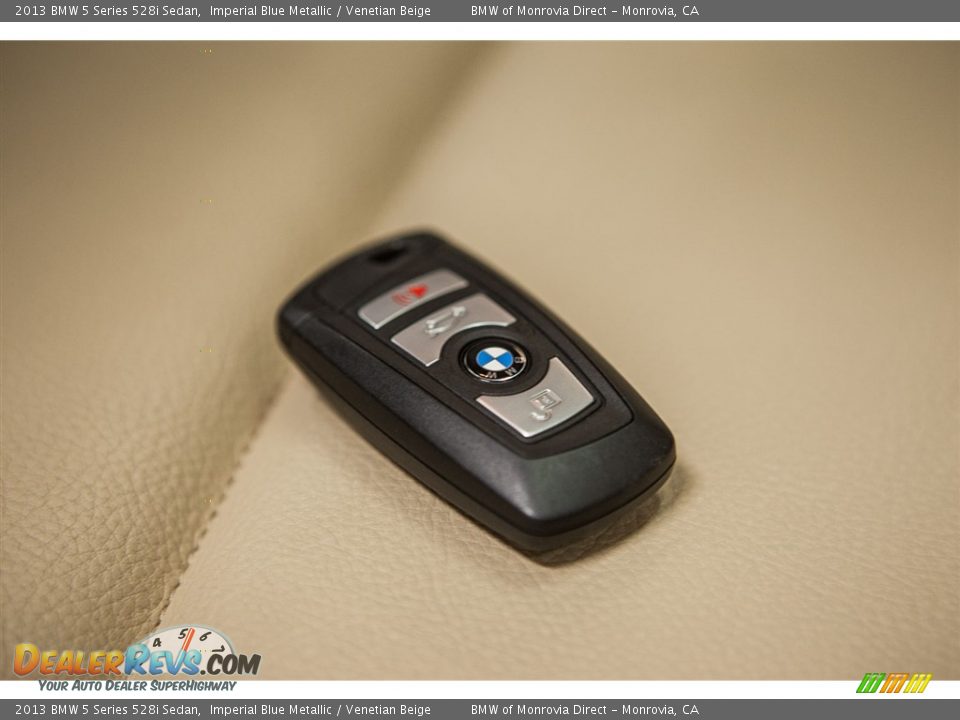 2013 BMW 5 Series 528i Sedan Imperial Blue Metallic / Venetian Beige Photo #11