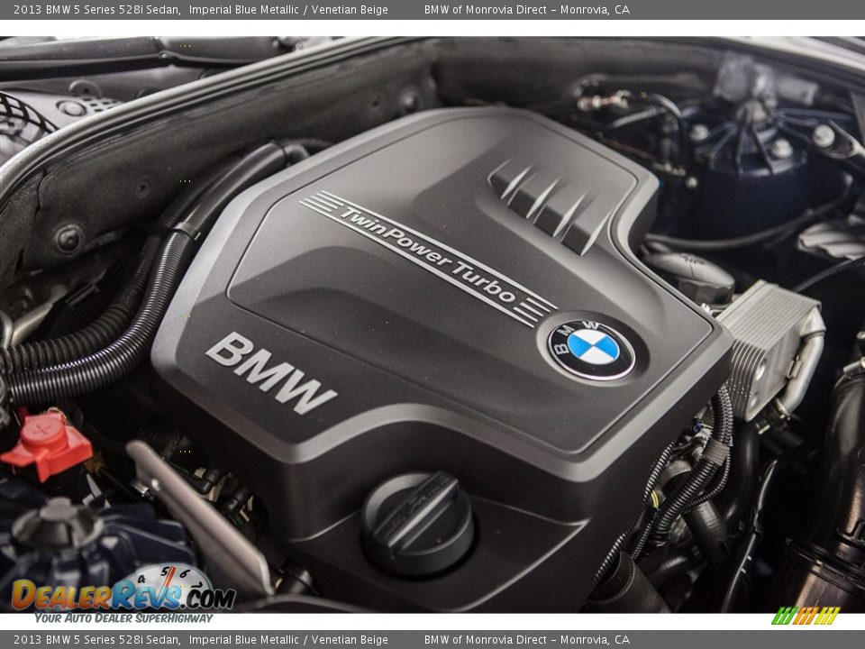2013 BMW 5 Series 528i Sedan Imperial Blue Metallic / Venetian Beige Photo #26