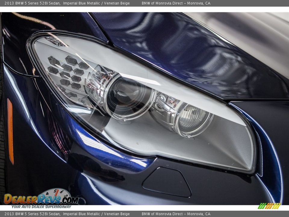2013 BMW 5 Series 528i Sedan Imperial Blue Metallic / Venetian Beige Photo #27