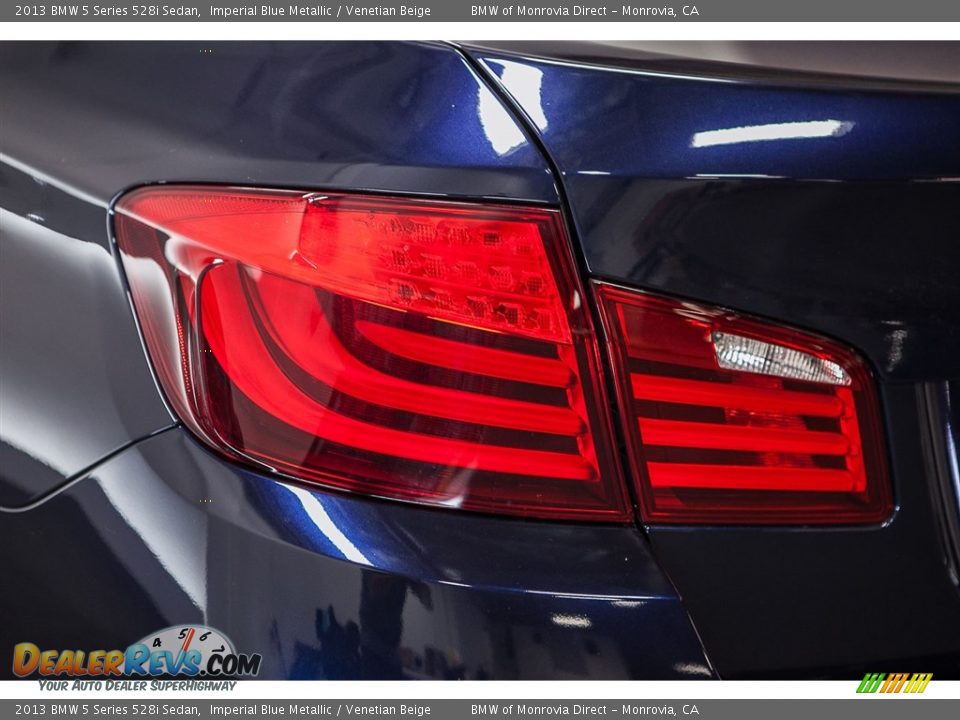 2013 BMW 5 Series 528i Sedan Imperial Blue Metallic / Venetian Beige Photo #29