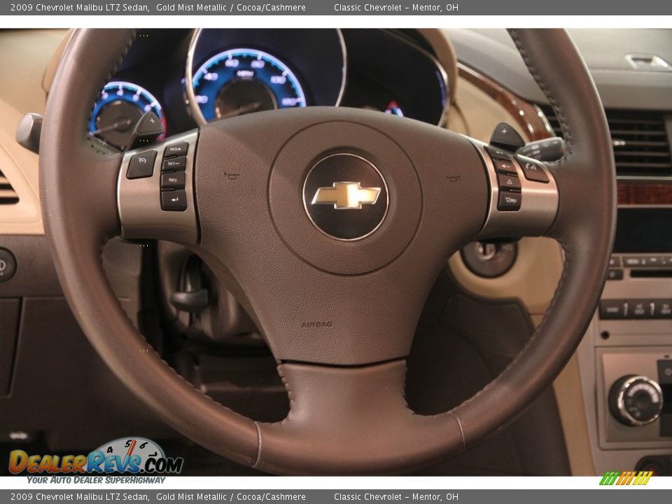 2009 Chevrolet Malibu LTZ Sedan Gold Mist Metallic / Cocoa/Cashmere Photo #6