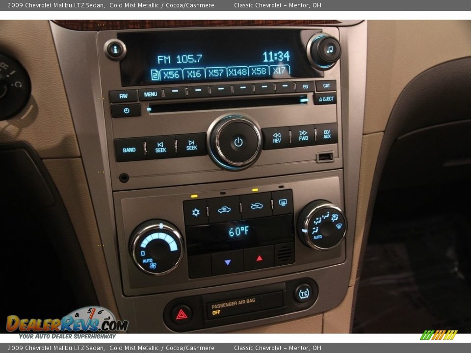 2009 Chevrolet Malibu LTZ Sedan Gold Mist Metallic / Cocoa/Cashmere Photo #8