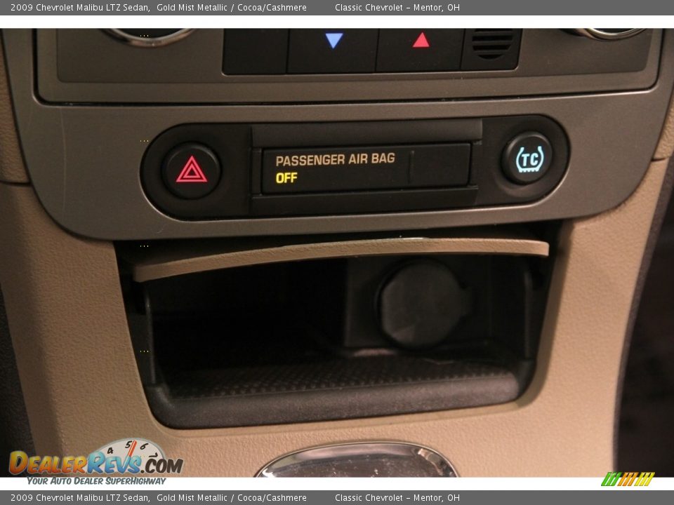2009 Chevrolet Malibu LTZ Sedan Gold Mist Metallic / Cocoa/Cashmere Photo #10