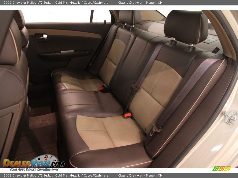 2009 Chevrolet Malibu LTZ Sedan Gold Mist Metallic / Cocoa/Cashmere Photo #14
