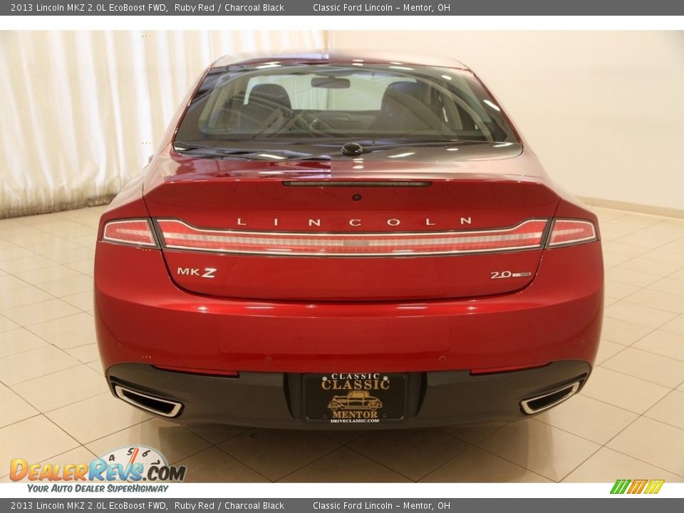 2013 Lincoln MKZ 2.0L EcoBoost FWD Ruby Red / Charcoal Black Photo #17