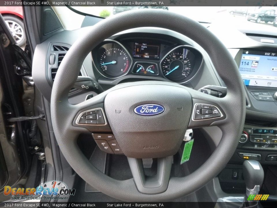 2017 Ford Escape SE 4WD Magnetic / Charcoal Black Photo #17