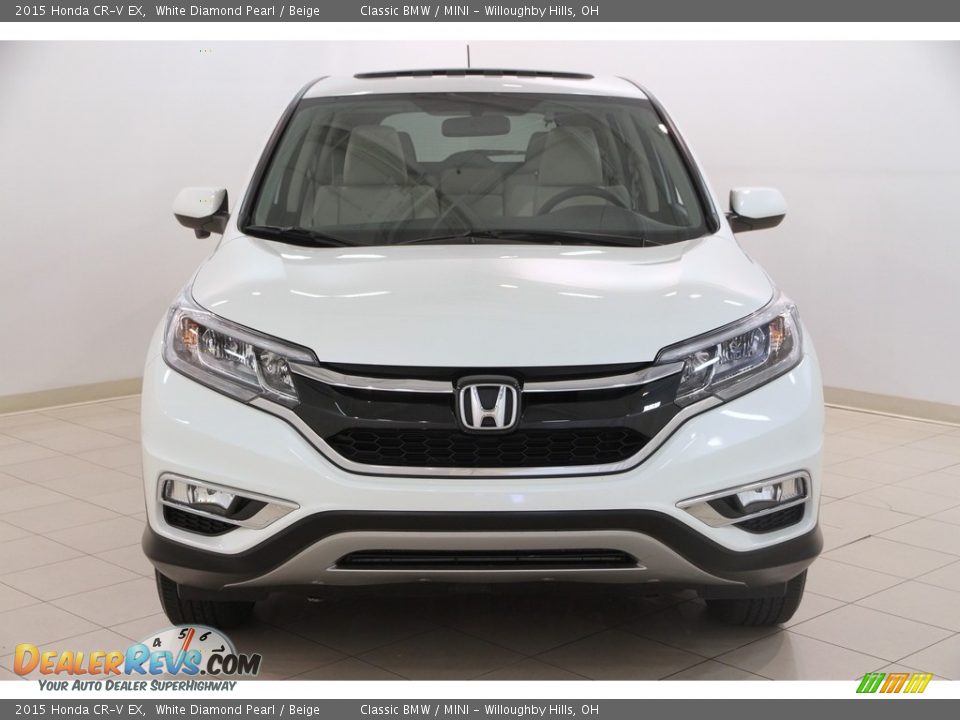 2015 Honda CR-V EX White Diamond Pearl / Beige Photo #2