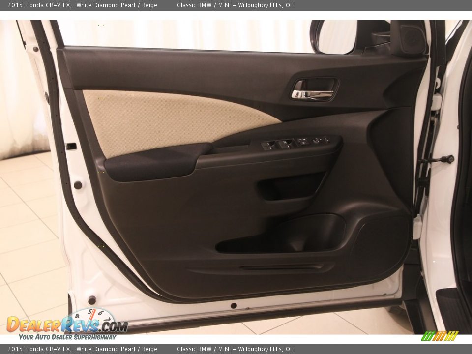 2015 Honda CR-V EX White Diamond Pearl / Beige Photo #4