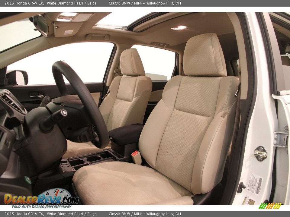 2015 Honda CR-V EX White Diamond Pearl / Beige Photo #6