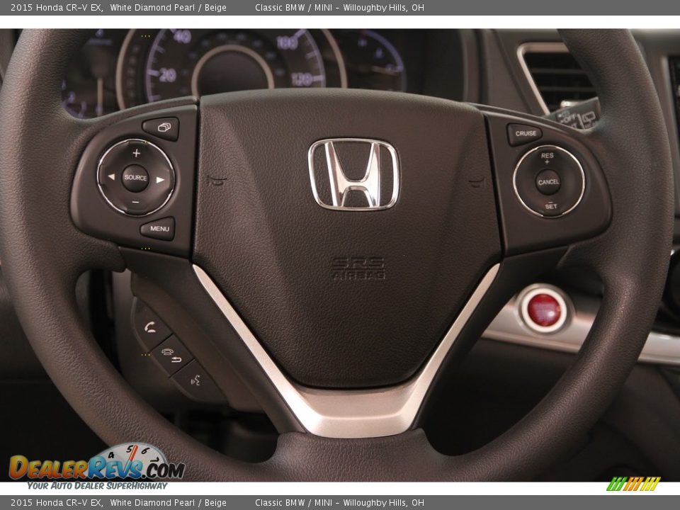2015 Honda CR-V EX White Diamond Pearl / Beige Photo #8