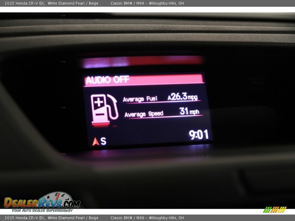 2015 Honda CR-V EX White Diamond Pearl / Beige Photo #11