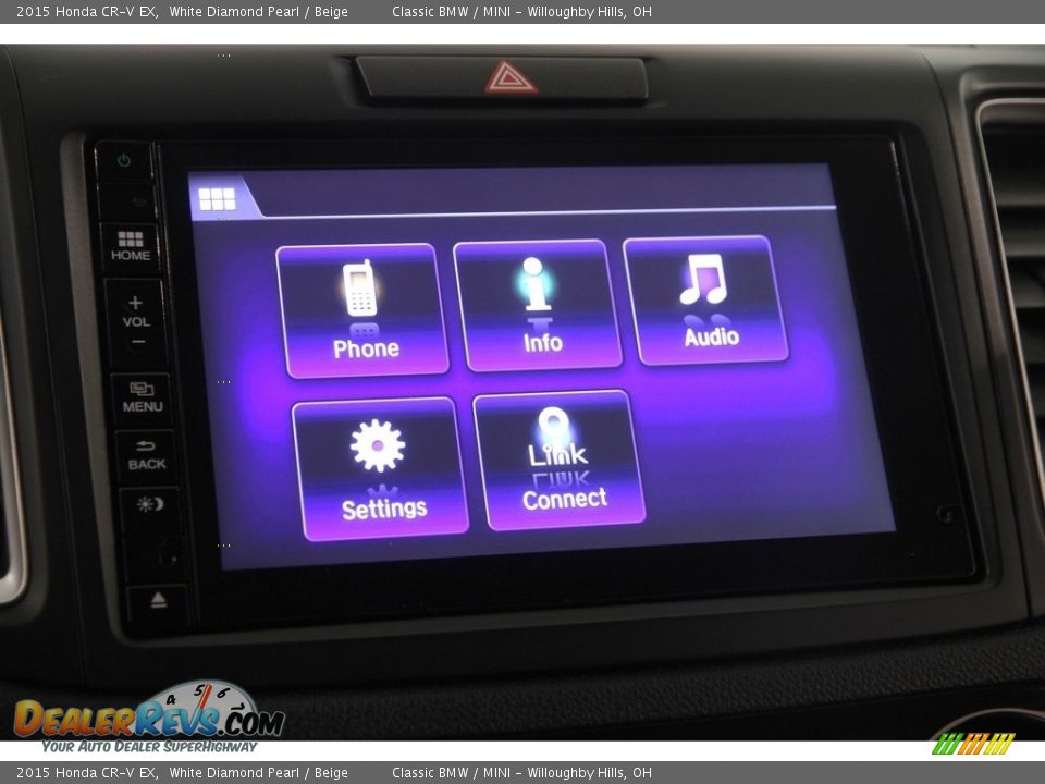 2015 Honda CR-V EX White Diamond Pearl / Beige Photo #12