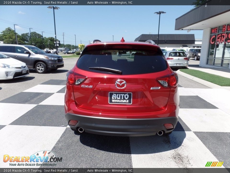 2016 Mazda CX-5 Touring Soul Red Metallic / Sand Photo #4