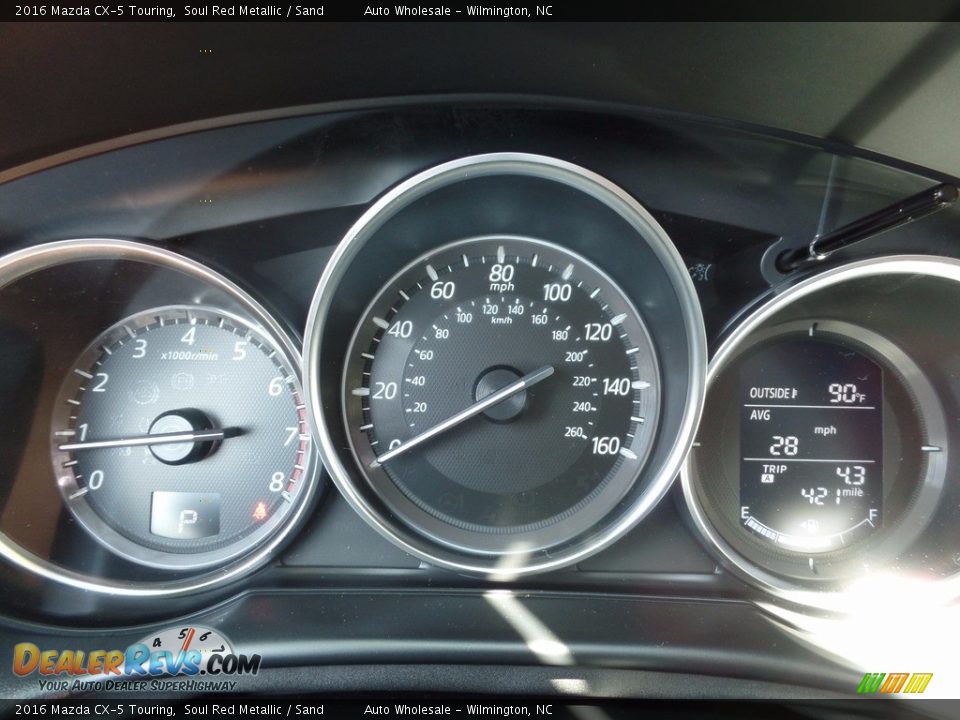 2016 Mazda CX-5 Touring Soul Red Metallic / Sand Photo #16