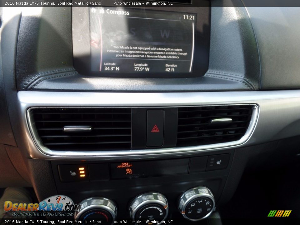 2016 Mazda CX-5 Touring Soul Red Metallic / Sand Photo #17