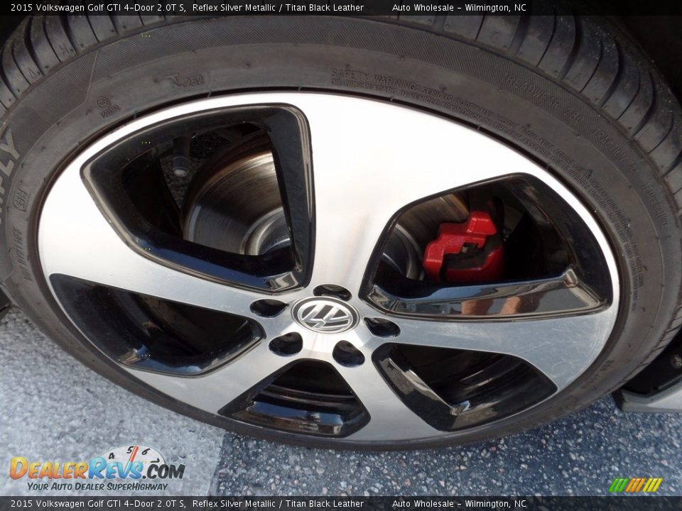 2015 Volkswagen Golf GTI 4-Door 2.0T S Reflex Silver Metallic / Titan Black Leather Photo #7