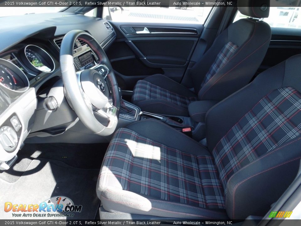 2015 Volkswagen Golf GTI 4-Door 2.0T S Reflex Silver Metallic / Titan Black Leather Photo #11