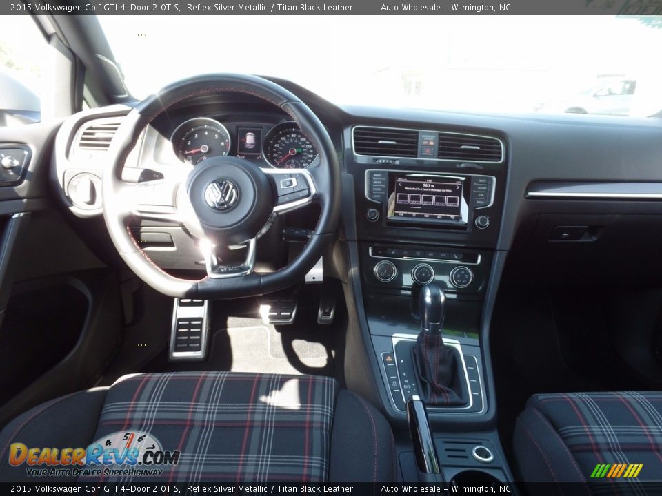 2015 Volkswagen Golf GTI 4-Door 2.0T S Reflex Silver Metallic / Titan Black Leather Photo #15
