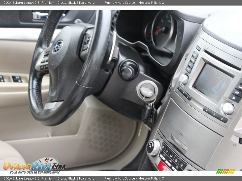 2014 Subaru Legacy 2.5i Premium Crystal Black Silica / Ivory Photo #8