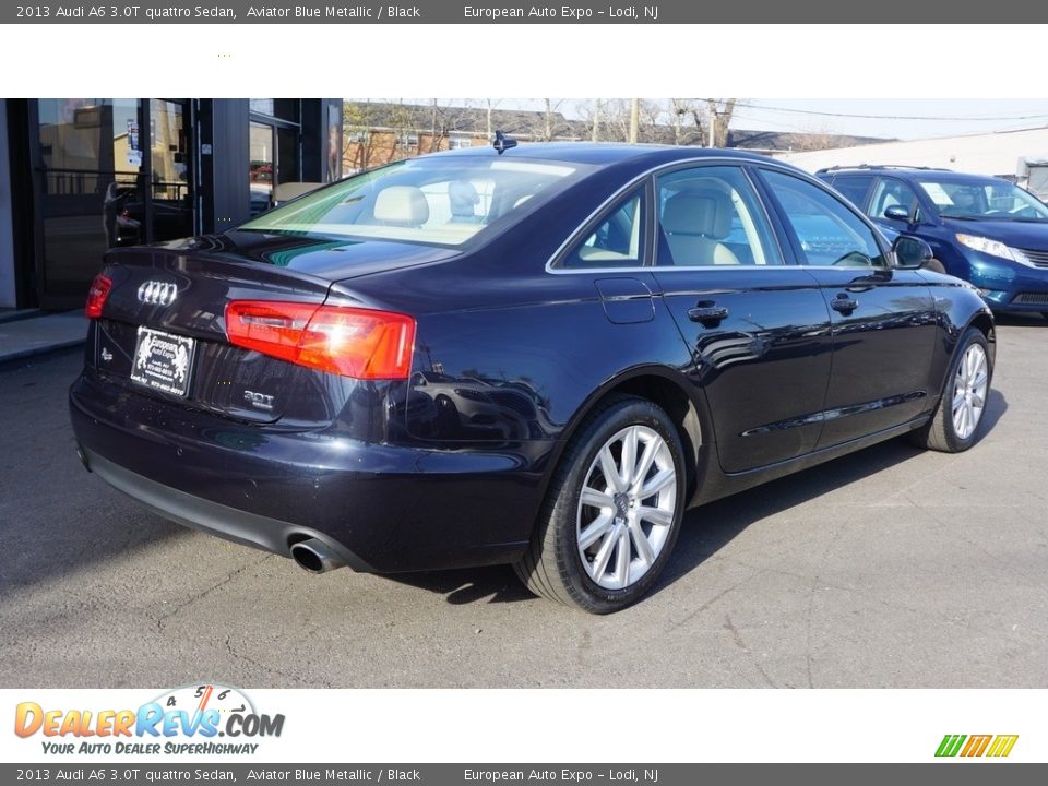 2013 Audi A6 3.0T quattro Sedan Aviator Blue Metallic / Black Photo #4