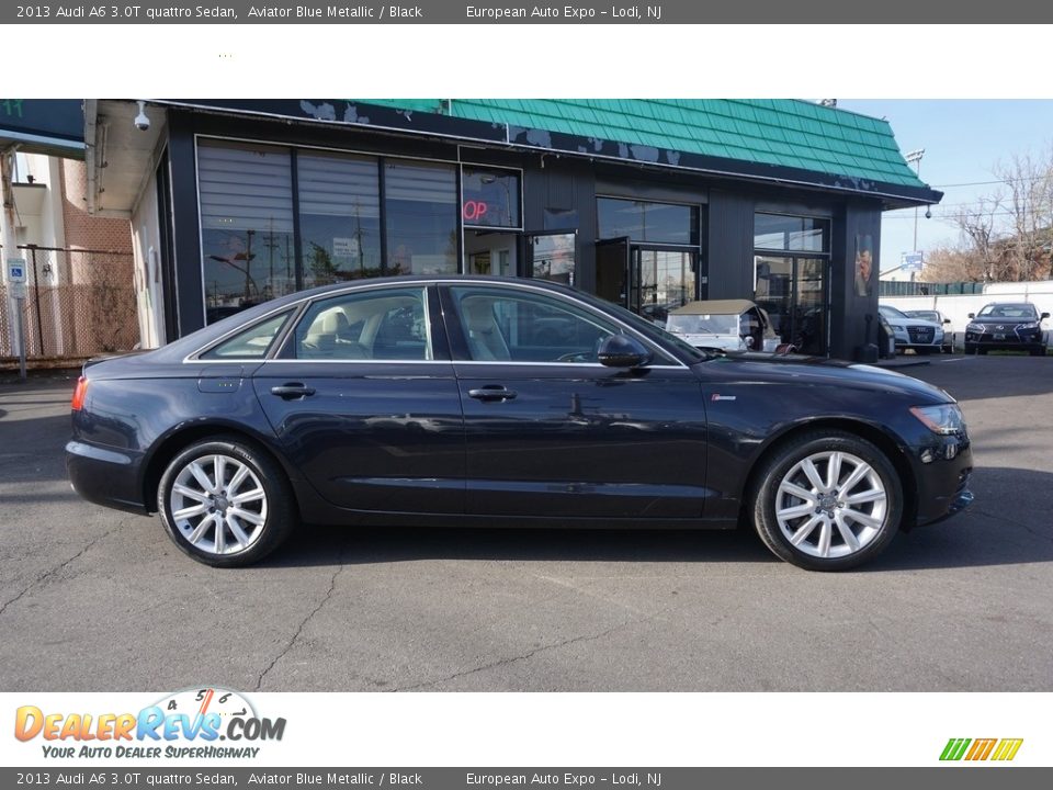 2013 Audi A6 3.0T quattro Sedan Aviator Blue Metallic / Black Photo #5