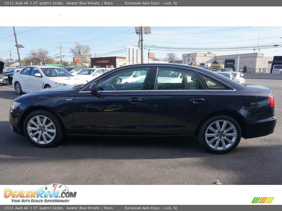 2013 Audi A6 3.0T quattro Sedan Aviator Blue Metallic / Black Photo #6