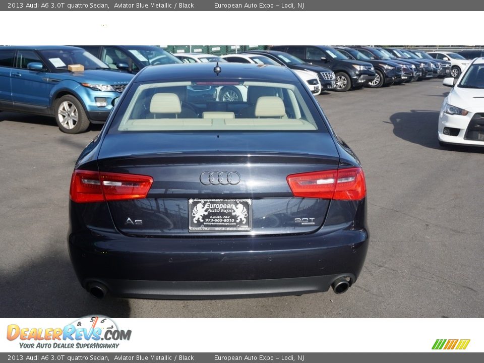 2013 Audi A6 3.0T quattro Sedan Aviator Blue Metallic / Black Photo #7