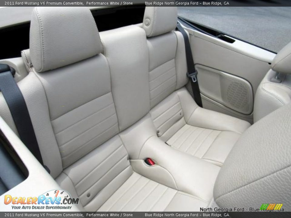 2011 Ford Mustang V6 Premium Convertible Performance White / Stone Photo #17