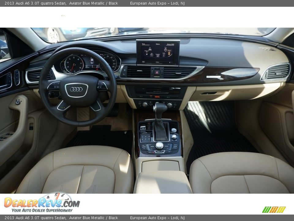 2013 Audi A6 3.0T quattro Sedan Aviator Blue Metallic / Black Photo #14