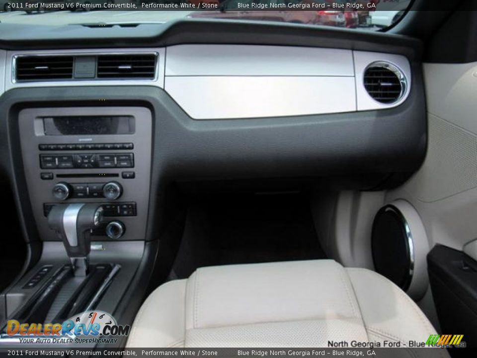 2011 Ford Mustang V6 Premium Convertible Performance White / Stone Photo #20