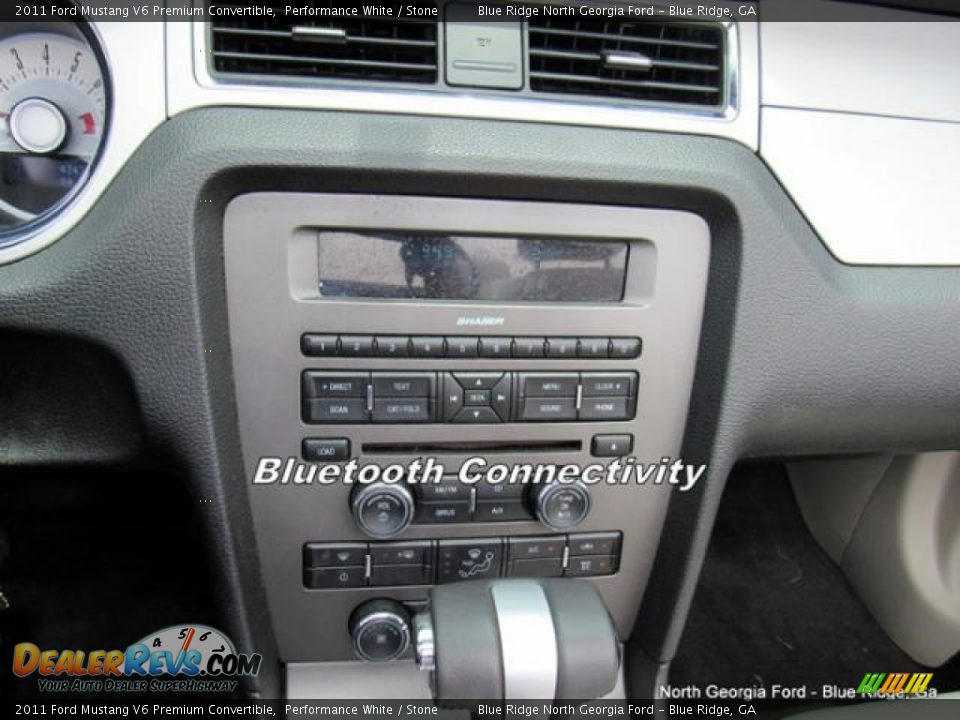 2011 Ford Mustang V6 Premium Convertible Performance White / Stone Photo #24