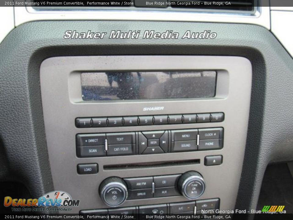 2011 Ford Mustang V6 Premium Convertible Performance White / Stone Photo #25