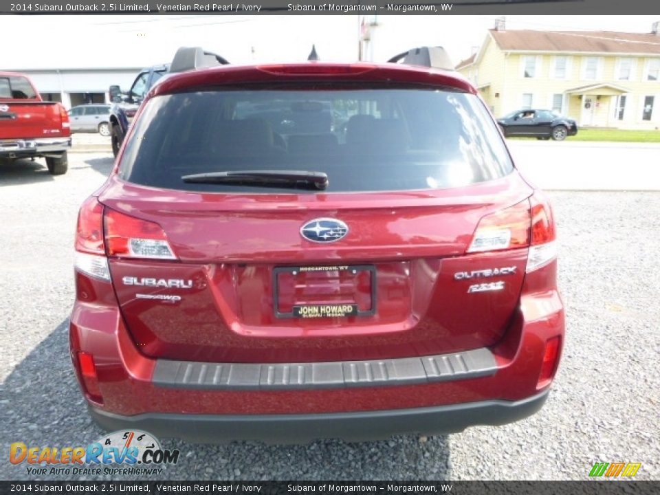 2014 Subaru Outback 2.5i Limited Venetian Red Pearl / Ivory Photo #9