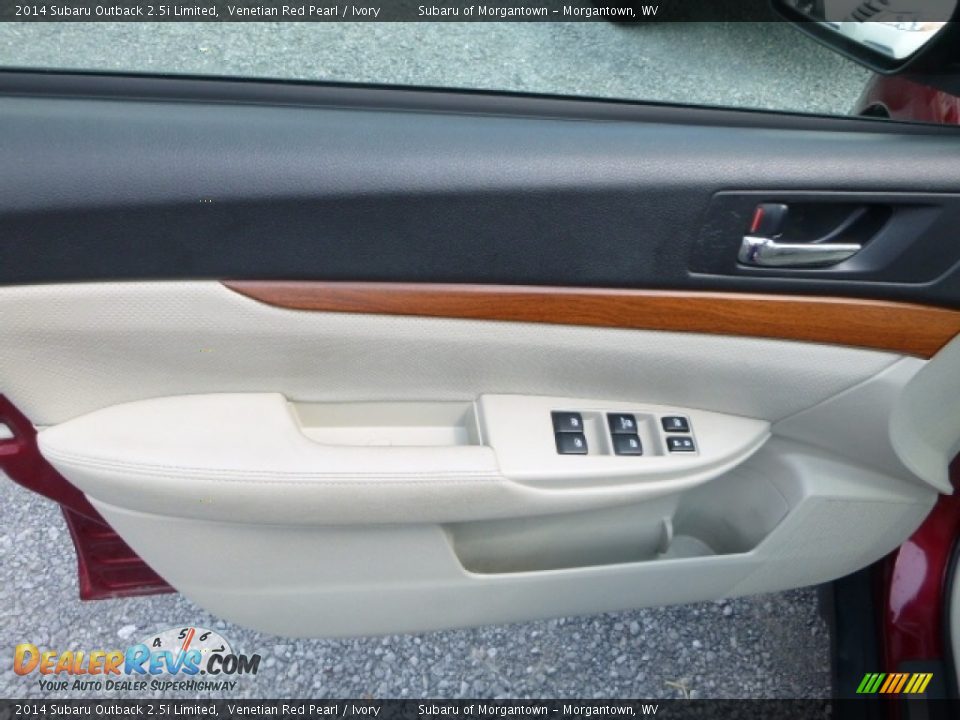 2014 Subaru Outback 2.5i Limited Venetian Red Pearl / Ivory Photo #14