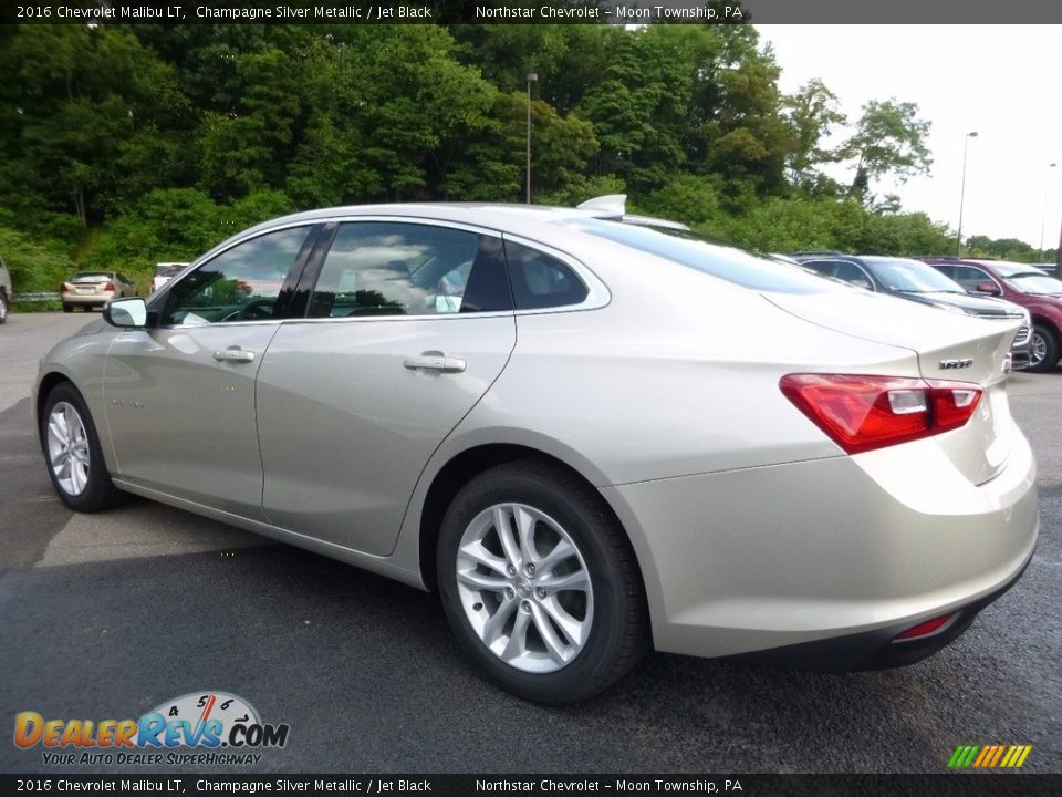 2016 Chevrolet Malibu LT Champagne Silver Metallic / Jet Black Photo #7