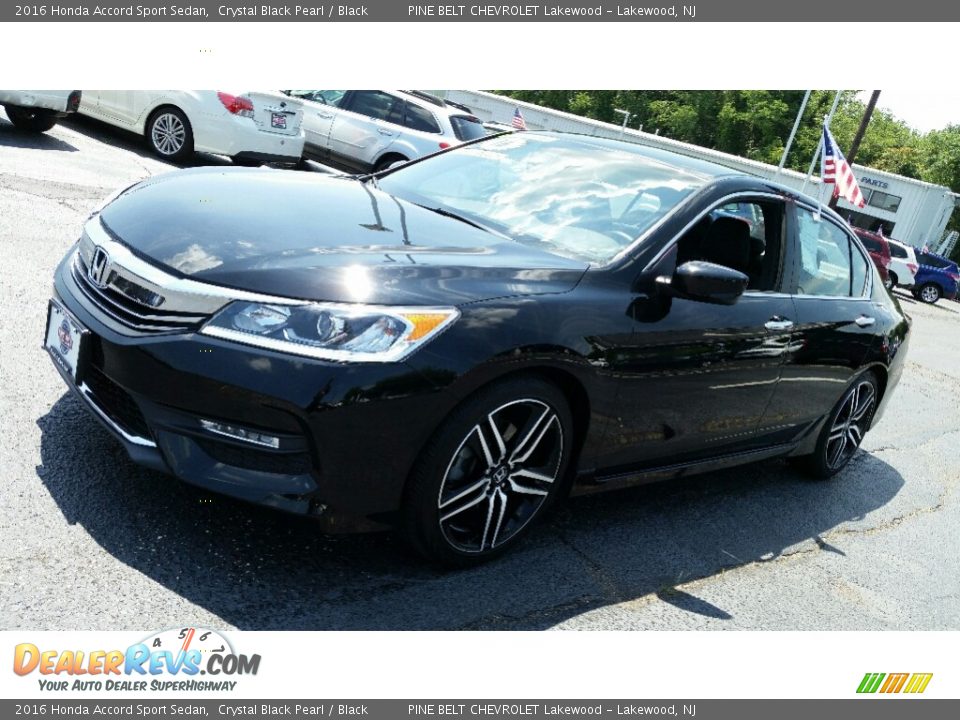 2016 Honda Accord Sport Sedan Crystal Black Pearl / Black Photo #3