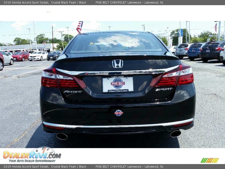 2016 Honda Accord Sport Sedan Crystal Black Pearl / Black Photo #8