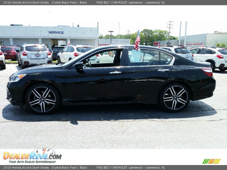 2016 Honda Accord Sport Sedan Crystal Black Pearl / Black Photo #10