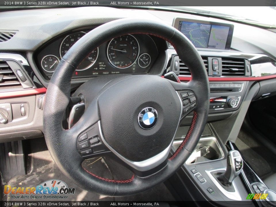 2014 BMW 3 Series 328i xDrive Sedan Jet Black / Black Photo #14