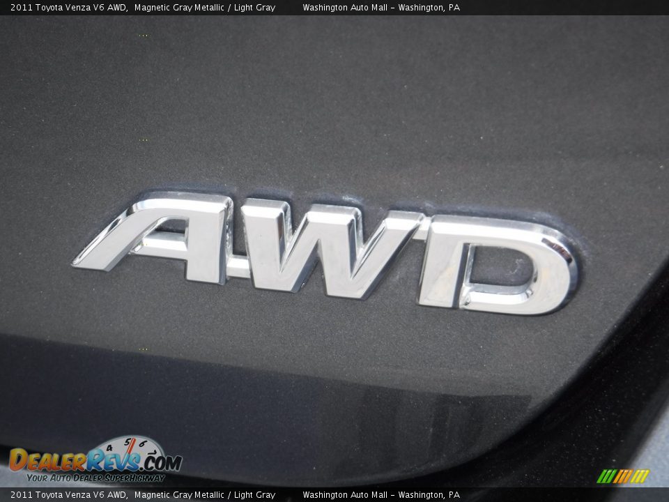 2011 Toyota Venza V6 AWD Magnetic Gray Metallic / Light Gray Photo #9