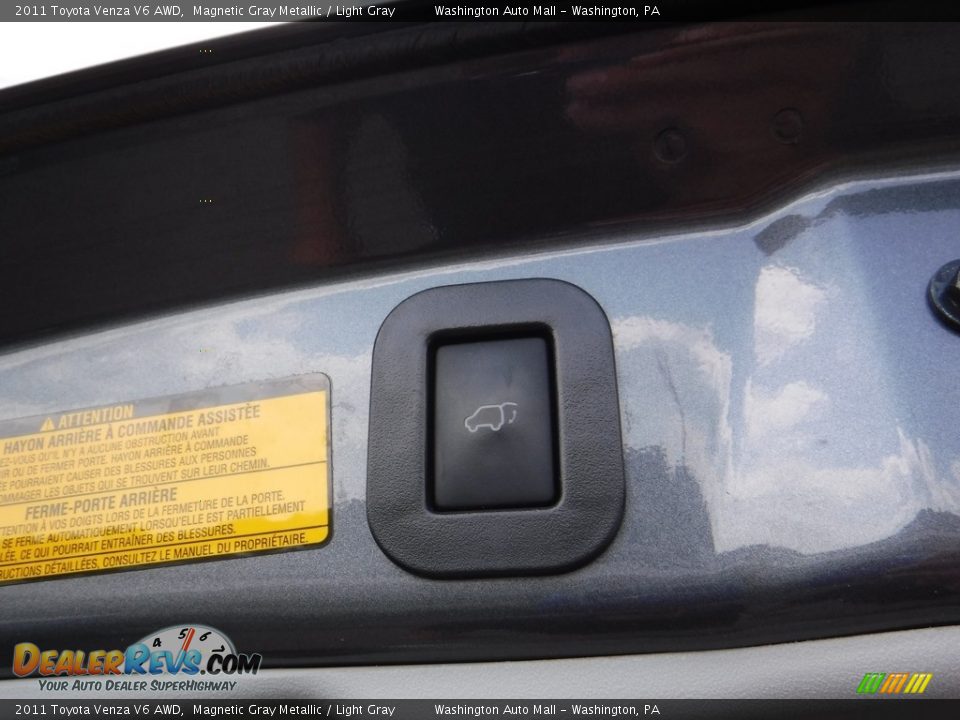 2011 Toyota Venza V6 AWD Magnetic Gray Metallic / Light Gray Photo #23
