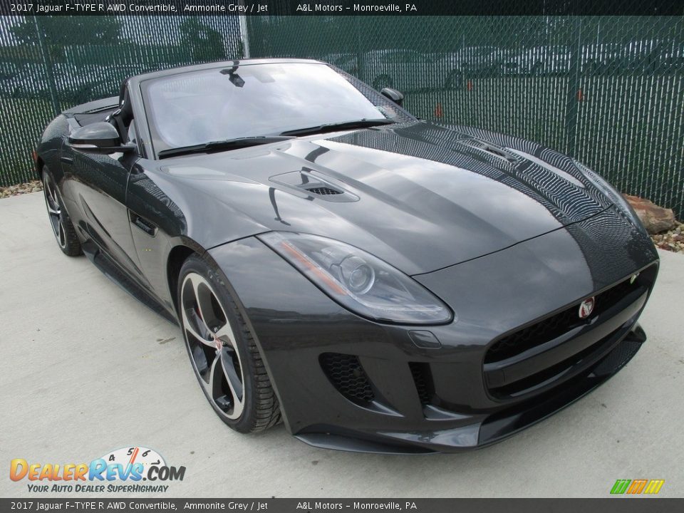Front 3/4 View of 2017 Jaguar F-TYPE R AWD Convertible Photo #6