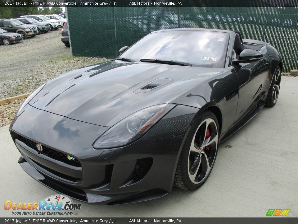 2017 Jaguar F-TYPE R AWD Convertible Ammonite Grey / Jet Photo #8