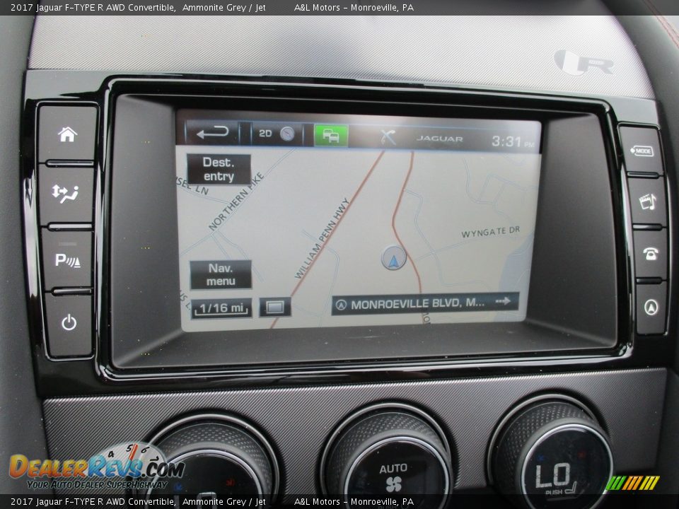 Navigation of 2017 Jaguar F-TYPE R AWD Convertible Photo #17