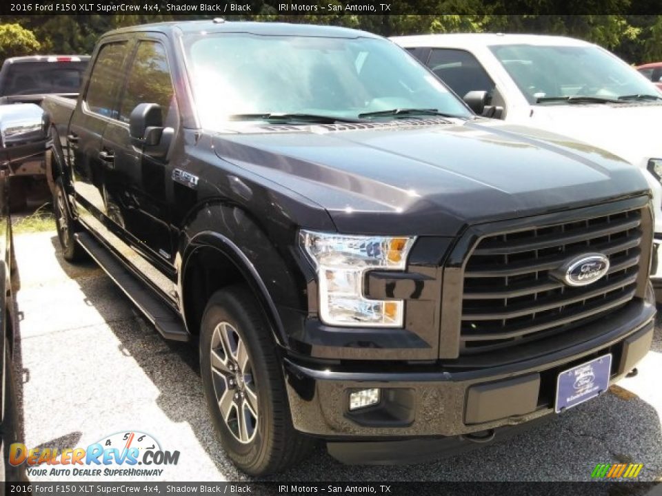 2016 Ford F150 XLT SuperCrew 4x4 Shadow Black / Black Photo #1