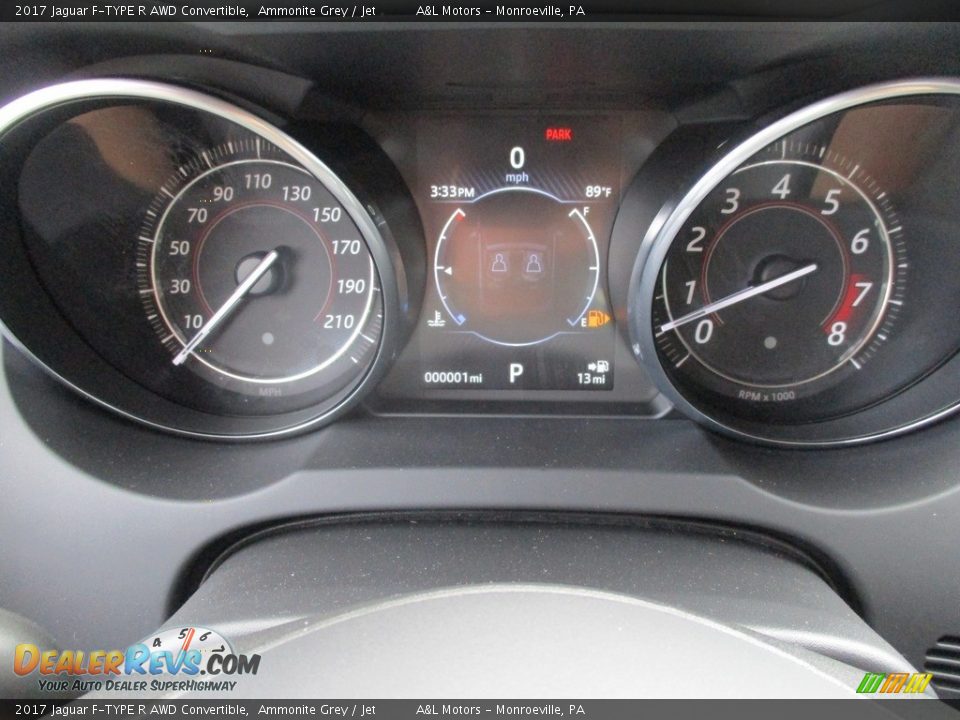 2017 Jaguar F-TYPE R AWD Convertible Gauges Photo #20