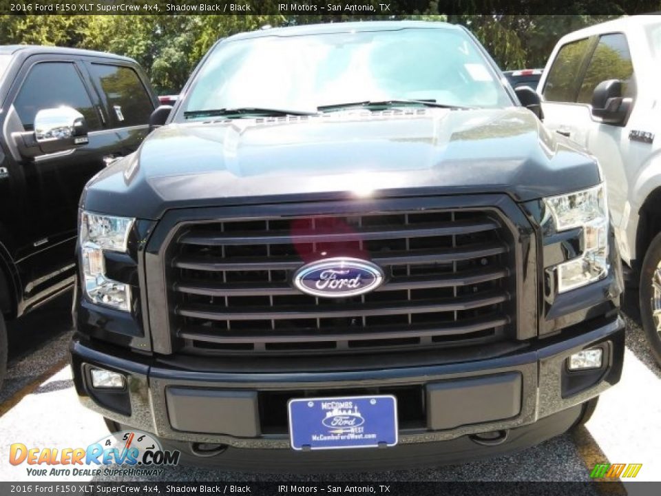 2016 Ford F150 XLT SuperCrew 4x4 Shadow Black / Black Photo #5