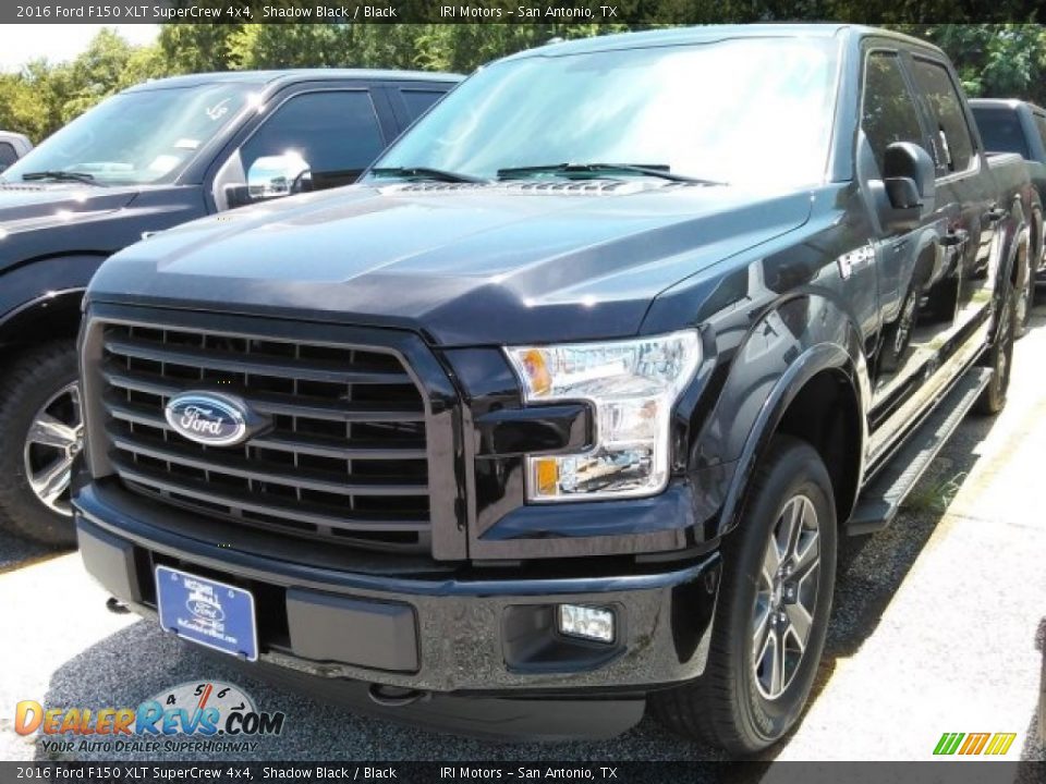 2016 Ford F150 XLT SuperCrew 4x4 Shadow Black / Black Photo #6
