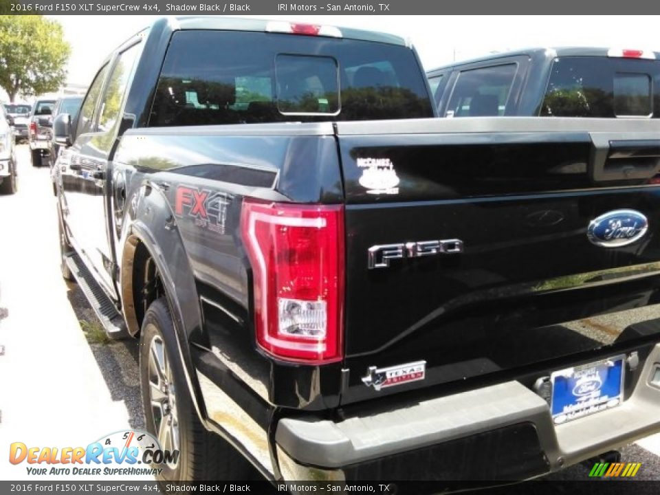 2016 Ford F150 XLT SuperCrew 4x4 Shadow Black / Black Photo #7